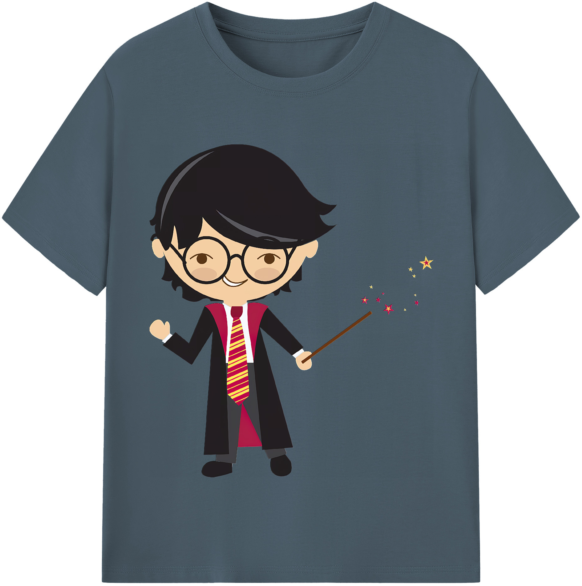 （画像用） Harry Potter ハリー・ポッターシリーズ 綿100％半袖Tシャツ（フロントプリント）